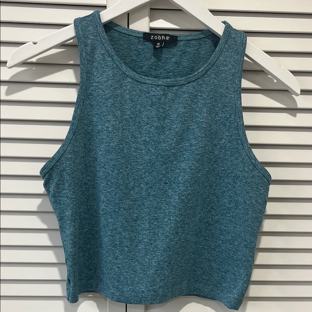 Zobha Blue Sleeveless Tank Top